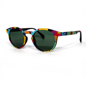 IS031 moda <span class=keywords><strong>occhiali</strong></span> da sole rotondi in acetato da uomo donna Vintage colorati <span class=keywords><strong>occhiali</strong></span> da sole <span class=keywords><strong>lenti</strong></span> nere di guida <span class=keywords><strong>occhiali</strong></span> da vista da viaggio - Product Image 4