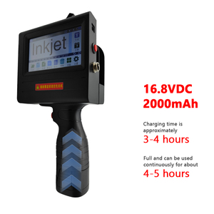 طباعة عالية السرعة طابعة محمولة باليد صناعية بسطح مختلف ورمز ثنائي الأبعاد ، طابعة محمولة للطباعة على تاريخ الحياة - Product Image 5