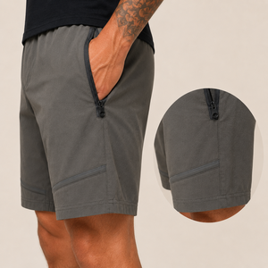 Pantalones Cortos de Senderismo Personalizados para Hombre, de Secado Rápido, Elásticos, con Bolsillos con Cremallera, Ligeros, para Entrenamiento Táctico - Product Image 4