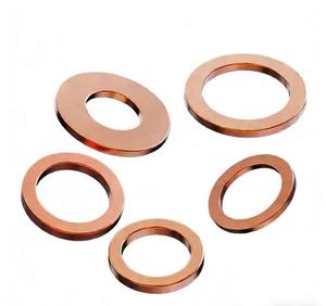 Rondelle plate en cuivre de haute qualité, joint d'étanchéité pour bouchon de vidange d'huile moteur et applications mécaniques - Product Image 1