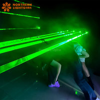 Jeu de laser interactif populaire Northern Lights Laser Tag Maze, jeu de laser lumineux d'intérieur, capteurs sensibles, plusieurs joueurs, écran de 17 pouces