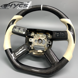 Volant en fibre de carbone en cuir suédé de course de carbone pour <span class=keywords><strong>Chrysler</strong></span> <span class=keywords><strong>300c</strong></span> Kit de carrosserie <span class=keywords><strong>Rolls</strong></span> <span class=keywords><strong>Royce</strong></span> Phantom - Product Image 2