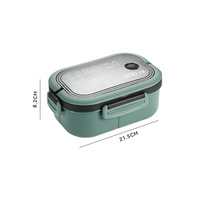 Boîte à bento double couche en PP de qualité alimentaire, emballage personnalisé, épaissi