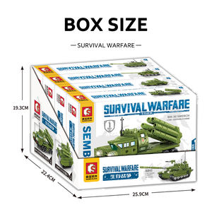 Sembo DIY montaje educativo <span class=keywords><strong>Kit</strong></span> de ladrillos de plástico 952 Uds guerra militar supervivencia tanque bloques de construcción juguetes modelo conjunto de juguete - Product Image 6
