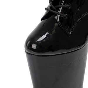 Bottines de danseuse exotique 8 pouces, talons hauts vintage à lacets croisés pour la danse sur piquet, boîte de nuit, podium, femmes, princesse française sensuelle - Product Image 6