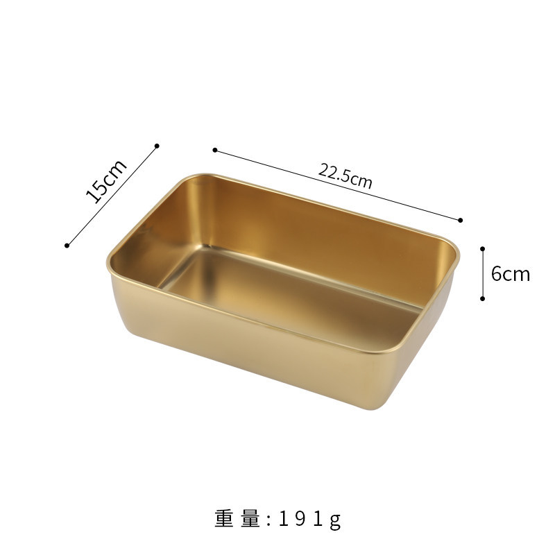 Grande assiette de préparation des aliments (or)