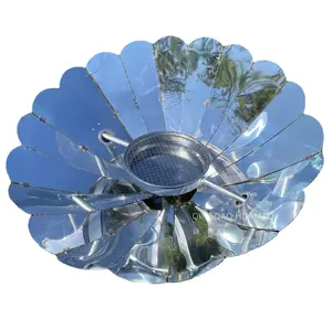 Top vendita noi mercato esterno diametro 90cm pieghevole specchio in alluminio forno solare