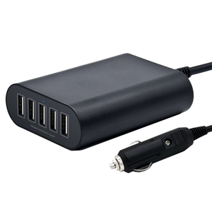 CE ROHS FCC CB KC PSE certificata 5 porte veloce USB per auto caricatore universale Logo <span class=keywords><strong>Smartphone</strong></span> GPS ricarica <span class=keywords><strong>batteria</strong></span> per auto elettrica - Product Image 1