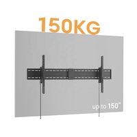 Support mural universel robuste en acier pour téléviseur de 75 à 150 pouces, capacité de 150 kg, inclinaison réglable, VESA max. 1600x600, support mural pour téléviseur de grande taille pour la maison