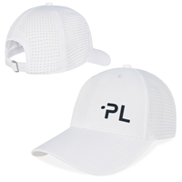 Gorras deportivas perforadas con agujeros cortados con láser de calidad, gorra de béisbol transpirable de rendimiento, gorra de papá para Golf, correr, pescar