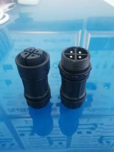 Connecteur de fil souterrain étanche M16 LED bornes IP68 personnalisables boîtier en nylon de contact en laiton évalué 3/4pin 10A - Product Image 3