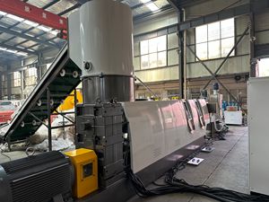 Máquina compactadora de doble etapa para PP PE BOPP Reciclaje de película <span class=keywords><strong>HDPE</strong></span> <span class=keywords><strong>LDPE</strong></span> Granulador - Product Image 2