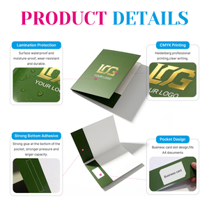 Luxury Color Printed Document Presentation Gold Foil Stamping A4 A5 Size Cardboard Paper <strong>Expanding</strong> File <strong>Folders</strong> with Custom Logo - Product Image 2