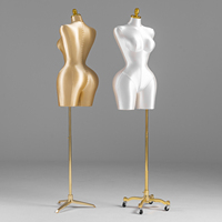 Mannequin jupe portefeuille grande taille avec taille cintrée, présentoir de robe sans bras pour l'affichage d'échantillons de vêtements européens et américains