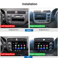 Pemutar Multimedia mobil Android, untuk Honda CIVIC 2001-2005 Stereo Radio DVD Mobil GPS layar Carplay Video FM AM Unit kepala otomatis