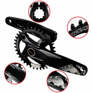 ชุดจานโซ่ Bolany DT274-SEER 36 ฟัน อลูมิเนียมอัลลอยด์ แบบกลวง สำหรับจักรยานเสือภูเขาและจักรยานเสือหมอบ สีน้ำเงิน - Product Image 1