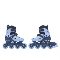 Patins à roulettes pour enfants réglables en ligne avec roulements ABEC 7 pour débutants, parfaits pour l'extérieur