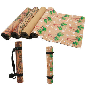 <span class=keywords><strong>Tapis</strong></span> de <span class=keywords><strong>yoga</strong></span> en liège éco-texturé, purement écologique, texture épaisse et antidérapant, impression couleur par transfert de chaleur, intemporel - Product Image 1