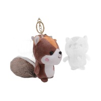 Porte-clés en peluche écureuil célèbre sur internet, pendentif de sac en forme d'écureuil mignon à grande queue, poupée en peluche, approvisionnement pour le commerce extérieur
