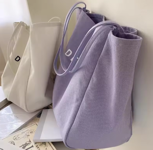 Sac bandoulière pour femme, sac de shopping de grande capacité, couleur unie, logo personnalisable - Product Image 5