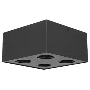 Faretto da incasso metallico con quattro luci GU10 x4, ideale per illuminazione generale e decorativa in case e uffici. - Product Image 1