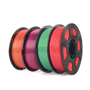 <span class=keywords><strong>Filament</strong></span> d'impression <span class=keywords><strong>3D</strong></span> en soie tricolore, matériau PLA, 1 kg, diamètre 1,75 mm, compatible pour une finition lisse et soyeuse - Product Image 5