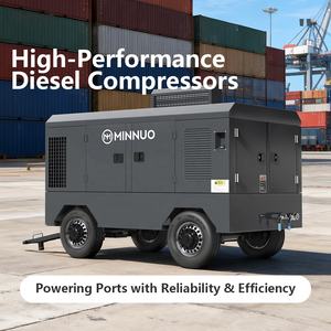 Grand compresseur d'air portable de Style <span class=keywords><strong>brouette</strong></span> à vendre pont de navire diesel et utilisation de la zone de cargaison portuaire - Product Image 2