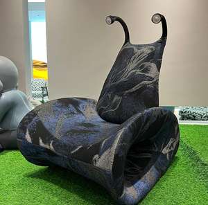 2025 chaise simple de concepteur minimaliste italien chaise de loisirs de salon moderne chaise de canapé de conception en forme d'escargot - Product Image 3