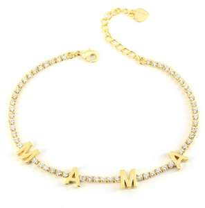 2021 nuevo diseño Full Zircon <span class=keywords><strong>Love</strong></span> Letters y Mama Letters pulseras, joyería de Latón chapado en oro de 18K - Product Image 1