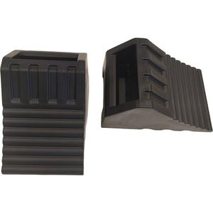 Hotsales HDPE Support En Acier WheelChock En Plastique Camion Remorque De Voiture <span class=keywords><strong>Cale</strong></span> De Roue Stopper avec Support En Métal - Product Image 4