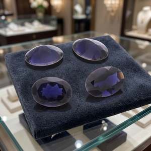 Iolite violette naturelle, taille ovale, pierres précieuses en vrac, toutes tailles, certifiées Gopika, prix de gros, lot de pierres précieuses en vrac, en vrac - Product Image 4