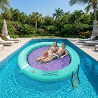 FBsport Plateforme Gonflable Géante Personnalisée pour Fêtes sur Yacht, Île Gonflable pour Piscine Océanique, Plateforme de Natation Gonflable