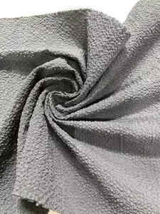Nuova vendita calda 4 WAY STRETCH T400 BUBBLE CREPE CRINKLE lavaggio tessuto 100% poliestere per pantaloni t-shirt