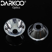 Lentille optique Cob Led haute puissance, diffuseur de lumière à 36 degrés, feuilles de lampe en plastique ondulé, couvercle réflecteur Pmma