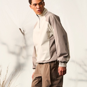 <b>Lightweight</b> Breathable Thin Patchwork Custom Outdoor <b>Running</b> Vintage 90S Retro Safari <b>Jacket</b> with Half Zip Windproof - Product Image 4