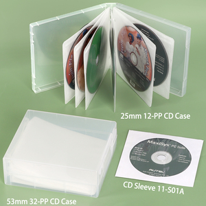 SUNSHING OEM ODM CD/DVD Wallet PP Poly <b>Binder</b> Sleeve Clear 8 10 12 24 Discs Audio Book Cases Black DVD Game Case Storage <b>Binder</b> - Product Image 4