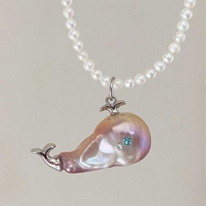 Sea World à la mode <span class=keywords><strong>poisson</strong></span> <span class=keywords><strong>rouge</strong></span> baiser <span class=keywords><strong>poisson</strong></span> clavicule chaîne collier perle naturelle grosse tête <span class=keywords><strong>poisson</strong></span> pendentif couleur préservation lien bijoux - Product Image 4
