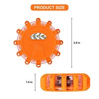 Wiederaufladbare Blinkende Warnleuchte Notfall-Scheibenleuchte Magnetische Straßenrand-Flare Sicherheitsleuchte LED-Straßenfackeln-Set Campinglampe