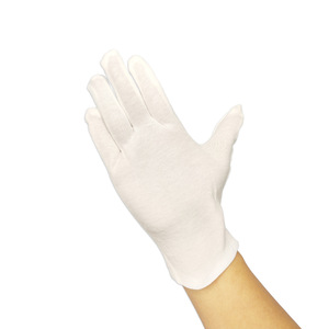 White Cotton Work Gloves Breathable Anti-Static Electronics Factory Use General Purpose Safety Gloves - Product Image 2