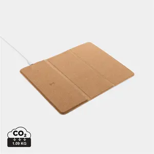 Tapis de souris avec chargeur sans fil FSC, gadgets écologiques - Product Image 1