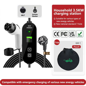 Fabricante de Cargadores Portátiles para Vehículos Eléctricos, Cable Inteligente Tipo 2, 3.5KW 7KW, Caja de Carga para Coche Eléctrico 32A, Cargador Doméstico para Vehículos Eléctricos - Product Image 5