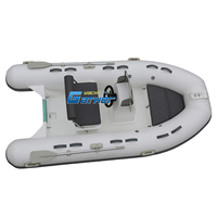RIB330B rigide en fibre de verre bateau gonflable pvc/hypalon matériel bateau de pêche radeau bateau outmotor avec CE à vendre