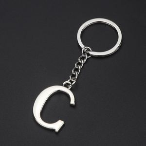 Llavero de Aleación con 26 Letras Inglesas, Colgante para Bolsa, Accesorios, Letras Mayúsculas, Números, Llavero, Pequeño Regalo Personalizable - Product Image 6