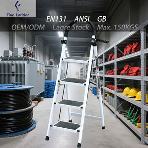 Échelles en plastique à bas prix Échelle de chaise pliante à usage domestique <span class=keywords><strong>Escabeau</strong></span> robuste en acier-aluminium Escabeaux de pliage durables - Product Image 1