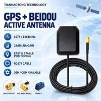 Antenne GPS active BeiDou 1575 1561 MHz 28 dB LNA avec support magnétique, câble RG174 SMA FAKRA, antenne de navigation automobile