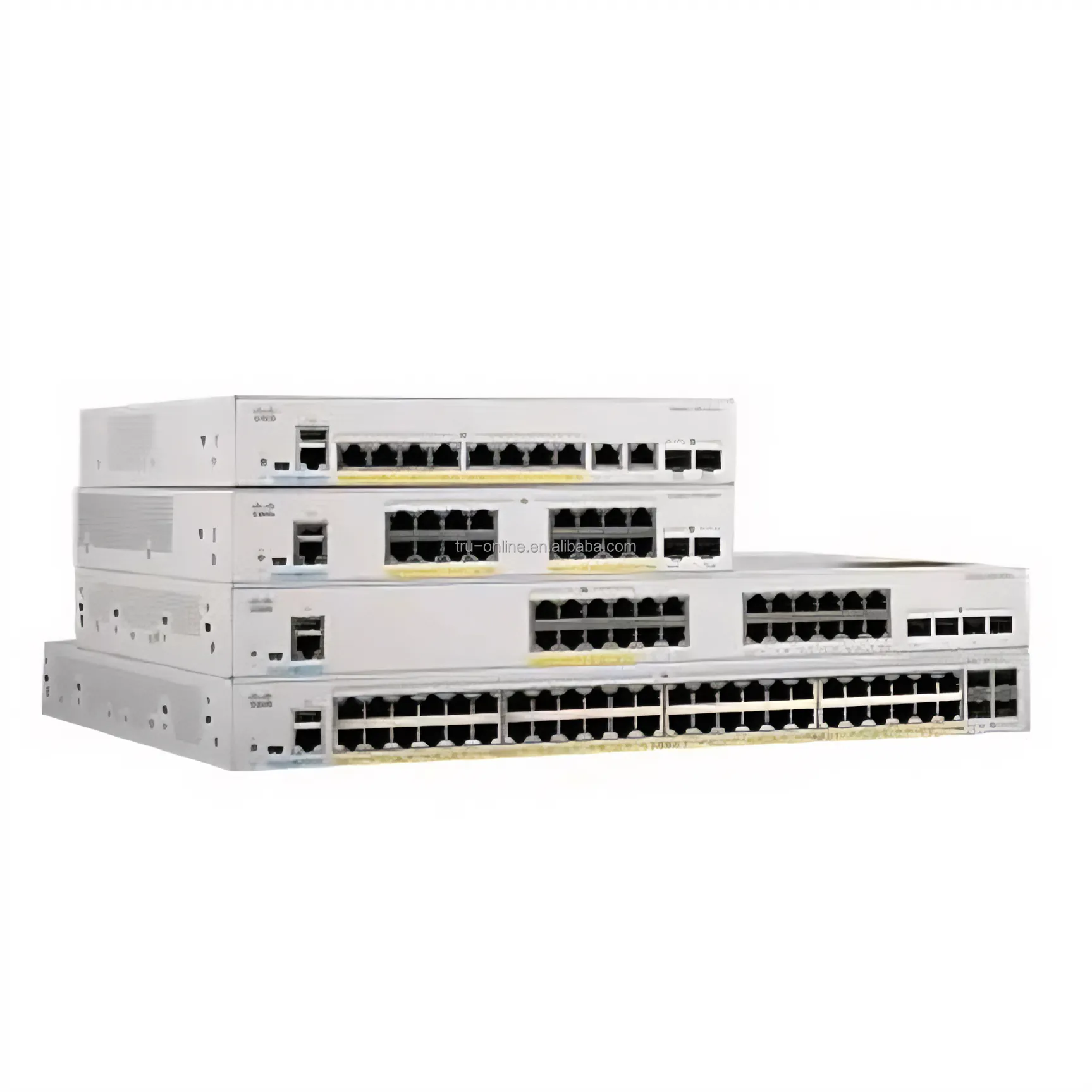 Cisco-Katalysator 1000-Serie Schakelt 48x 10/100/1000 Ethernet Poe En 370W Poe Budgetpoorten C1000-48P-4G-L