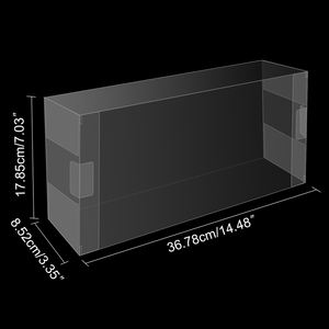HIGOPLAY Boîte de présentation de stockage de protection UV en PET transparent Super-Premium Boîte standard de conception en relief Compatible avec la communication filaire - Product Image 5