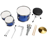 Batterie de Jazz pour Enfants en Bois de 13 Pouces, 3 Pièces, Instrument de Percussion Portable pour Enfant Débutant