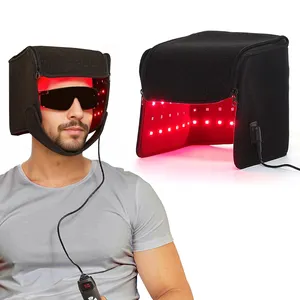 155 LED thérapie par la lumière rouge pour le soulagement de la douleur corporelle thérapie par la lumière infrarouge proche pour les douleurs aiguës et dorsales chapeau de thérapie par la lumière rouge