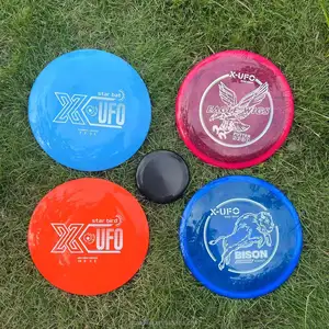 PDGA Approved Disc Golf OEM Factory Custom Logo TPU Clear cardio flying Golf Discs set-MID RANGE,DRIVER,PUTTER,mini frisbeed